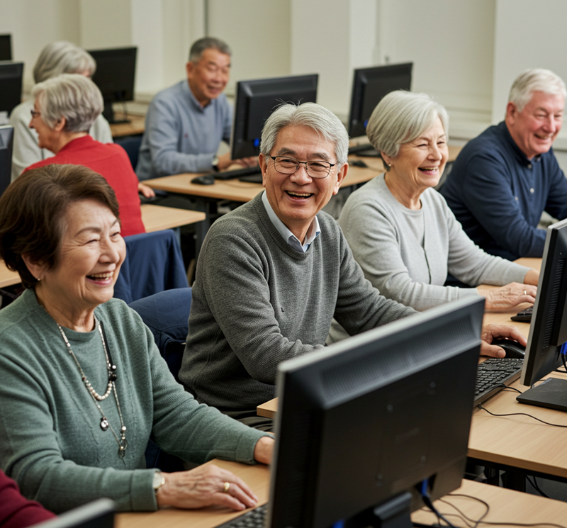 Adult computer class
